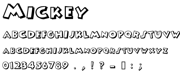 Mickey Mouse Font Free Download For Mac