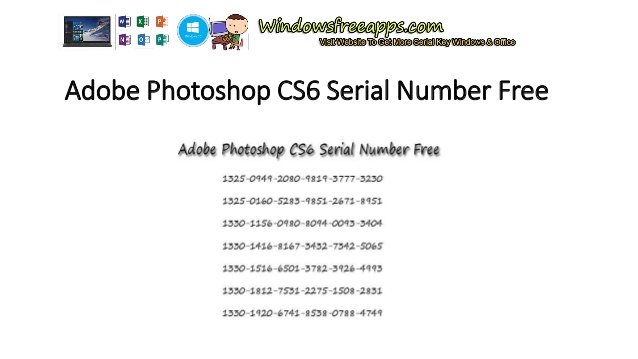 Photoshop cs6 serial number free